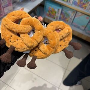 2 NWT Jellycat pretzel bag charm  have 2 not one